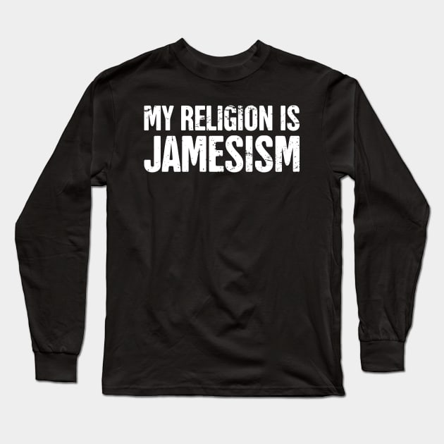 Funny James Name Design Long Sleeve T-Shirt by MeatMan